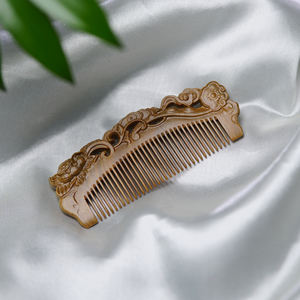 高品质檀香梳子设计手工雕刻女士礼物节日礼物 - Product Image 2