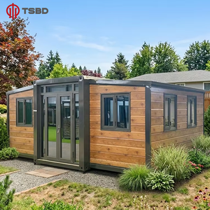 Cabaña Prefabricada de Lujo de 20 pies, Doble Ala Plegable, Completamente Amueblada, Villa Modular Prefabricada, <span class=keywords><strong>Casa</strong></span> Contenedor Expandible - Product Image 1