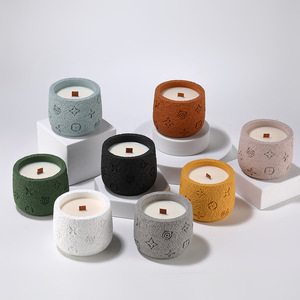 Nuevos Portavelas de Yeso de Roca Volcánica Mate con Patrones Exquisitos, Difusores de Aroma, Recipientes para Velas Aromáticas, Recuerdos para Fiestas - Product Image 3