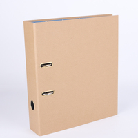 Organizador de oficina a4 ecológico, carpeta de archivos de papel artesanal, carpeta de hojas sueltas, 2 anillas, barato, venta al por mayor