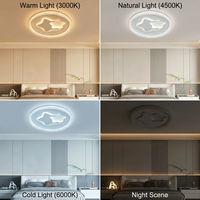 Plafonnier LED Zhongshan Playful Star and Cloud avec bordure incrustée de cristaux et motif créatif pour chambre d'enfant moderne