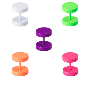 <span class=keywords><strong>Faux</strong></span> plugs et tunnels colorés ronds et plats, tendance, en acier inoxydable, pour <span class=keywords><strong>cartilage</strong></span>, tragus, hélix, <span class=keywords><strong>piercing</strong></span> d'<span class=keywords><strong>oreille</strong></span> - Product Image 1
