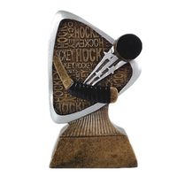 Trophée de hockey sur glace en résine WeiVista, figurine de joueur, plaques personnalisées