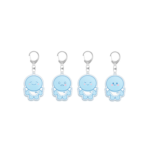 Blue Group Cartoon Acrylic PVC UV Printing High Quality Fashion Trend Customized Color Key Chain Pendant Q Version Doll Souvenir - Product Image 3