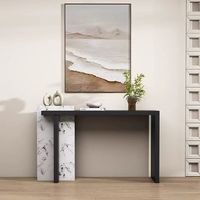 Console mobile de style français en pin, luxe léger, pour couloir, entrée, salon, décoration