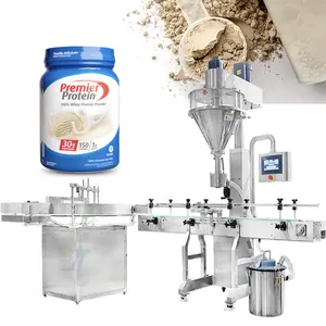 500g-3kg Full Automatic Dry Powder Whey Protein Powder Bottle Filling Machine