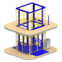 Ascenseur hydraulique industriel général 3000 kg personnalisé avec clôture de sécurité