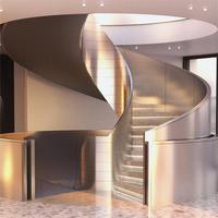 Escaliers en colimaçon compacts avec marches en bois, design à rotation fluide pour les maisons contemporaines