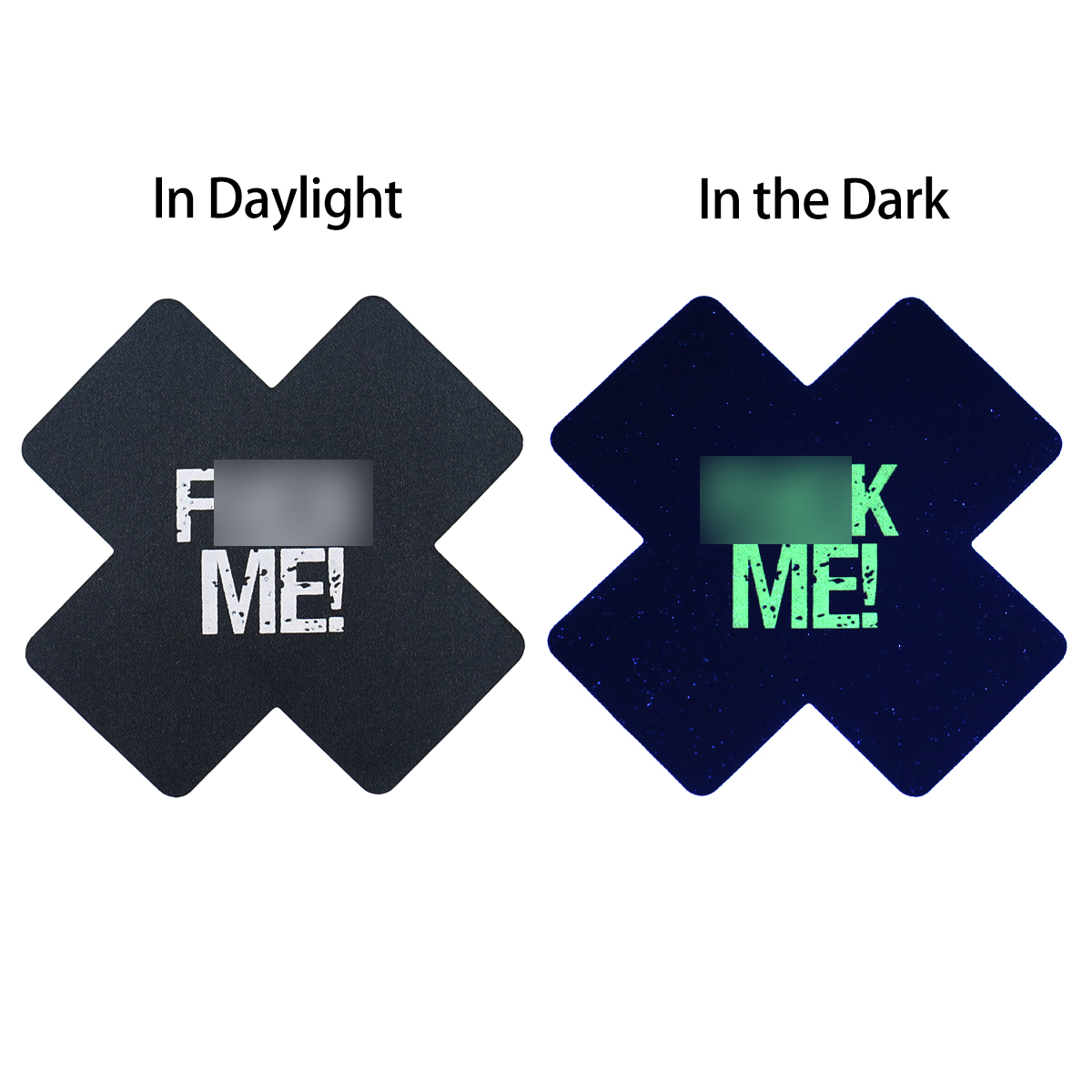 Black cross-glow in dark