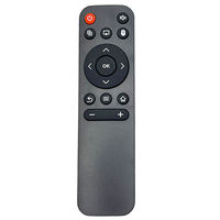 Télécommande TV IR RF noire à 15 boutons, télécommande infrarouge pour décodeur, compatible avec le projecteur HY320 Hy300