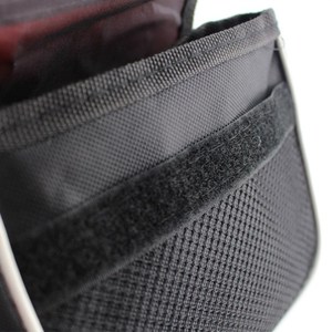 Bolsa para bicicleta 3 en 1, para sillín, cuadro delantero, tubo superior, impermeable, con forro interior, correa desmontable, opciones de color rojo, azul y negro - Product Image 5