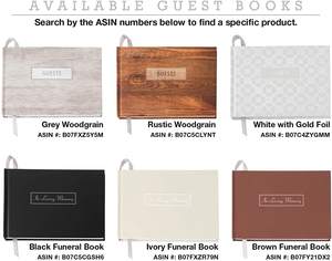 MIYI-libro de invitados funerario con impresión personalizada, libro de invitados funerario con <span class=keywords><strong>firma</strong></span> conmemorativa, China - Product Image 4