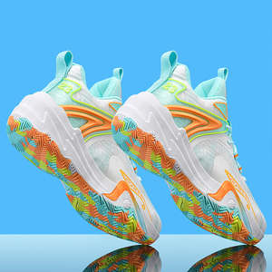 2025 High Quality Cool Basketball <b>Style</b> Sneakers for Men and Women Custom Brand Logo Blank Mesh Breathable Design for Children - Product Image 5