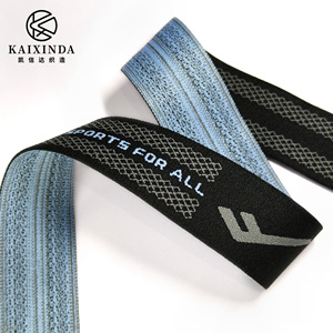 Высококачественная эластичная лента из мягкого полиэстера с жаккардовым узором и индивидуальным логотипом для фитнес-белья и спортивной одежды - Product Image 5