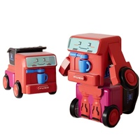 Mainan Mobil Robot Transformasi Plastik Anak Murah Grosir Laris Manis Skala 1:64 4 Warna
