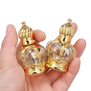 Phong Cách Cổ Điển 12Ml Vương Miện Thủy Tinh Lăn Chai Cao Cấp Cao Cấp Rỗng Nước Hoa Tinh Dầu Chai Mạ Điện Màn Hình In Ấn - Product Image 4