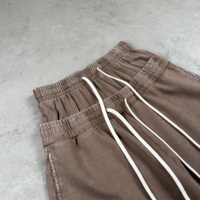 Shorts décontractés amples 320g avec logo personnalisé, style West Coast, double taille, effet neige, vintage, délavés