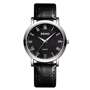 Montre à Quartz Étanche 3ATM en Cuir Décontractée Simple pour Hommes et Femmes, Chiffres Romains, Idéale pour les Couples - Vente en Gros pour le Secteur de la Mode - Product Image 1