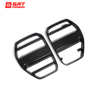Untuk BMW M3 M4 G80 G82 G83 2021+ Grille Depan Serat Karbon Kering Model ST Dengan ACC Paket Body Kit Mobil