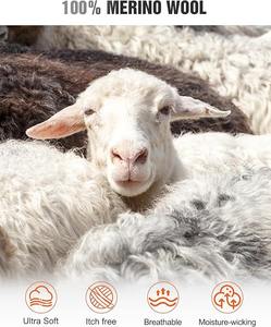 Conjunto de Ropa Interior Térmica CELINNE para Hombre, Camiseta Térmica de Manga Larga 100% Lana Merino - Product Image 5