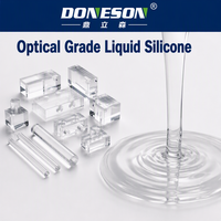 Caoutchouc de silicone liquide optique LSR anti-jaunissement pour optiques secondaires de lampadaires et moulage par injection de lentilles LED (LIM)