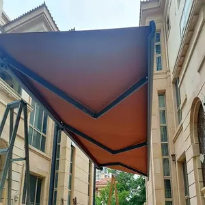 Toldo de delfín para Patio, cobertizo de jardín retráctil, plegable, parasol Extensible de aluminio para exteriores, refugio de lluvia