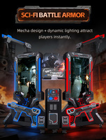 Machine d'arcade à monnayeur pour aire de jeux intérieure, machine de jeu VR, jeu de tir sur zombies, plateforme de mouvement, tir VR 9D à vendre