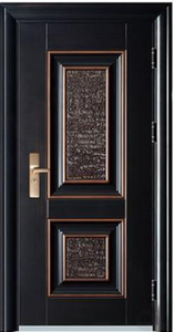 Porte de sécurité extérieure en acier de style moderne, étanche, antivol, insonorisée, avec gravure de <span class=keywords><strong>logo</strong></span> personnalisée, ouverture battante, <span class=keywords><strong>entrée</strong></span> de jardin - Product Image 2