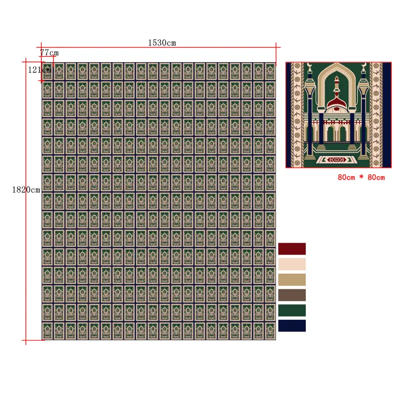 Lüks müslüman seccadesi çanta ince ibadet seyahat namaz kilim özel kat Mat duvar için duvar halısı