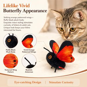 ZMaker 2026 Nouveau jouet papillon intelligent à détection de mouvement, jouet interactif pour chat, papillon électrique pour chat, adapté aux jeux en intérieur - Product Image 3