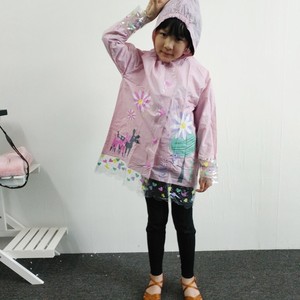 Imperméable court en PVC pour filles, réutilisable, design mignon, pour enfants de 1 à 10 ans, camping en plein air - Product Image 1