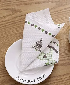 क्रिसमस प्रिंट-उच्च गुणवत्ता रसोई कागज तौलिया रोल