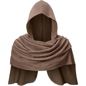 Châle à capuche médiéval de pointe, noir, unisexe, pour adulte, costume de scène, tenue de cosplay - Product Image 3