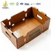 Op maat gemaakte waterdichte, wasbehandelde golfkartonnen tray voor verpakkingen van landbouwproducten, voor landbouwbedrijven en koudeketenlogistiek.