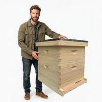 Heißer Verkauf: Langstroth National Bienenstock, zweilagig, 8/10 Rähmchen, Holz-Bienenstock mit 1 Jahr Garantie – Neu für Imkerei und landwirtschaftliche Nutzung