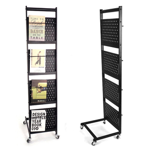 Présentoir de sol en métal perforé <span class=keywords><strong>2022</strong></span> à prix de gros – Support publicitaire pour présentoir de vente au détail - Product Image 1