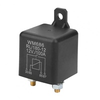 WM686-relé automático de 4 pines, relé de arranque de coche de alta resistencia, normalmente abierto, 100A, 12V, 24A