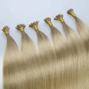 Amara en iyi satış brezilyalı insan saçı postiş en kaliteli loc uzantıları İnsan saç İŞLENMEMİŞ SAÇ i İpucu stok
