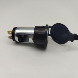 <b>Car</b> Cigarette Lighter <b>Socket</b> <b>12V</b> 120W Metal Round Black Waterproof With Cover - Product Image 5