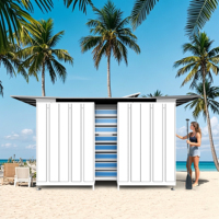 Gabinete Inteligente para Alquiler de Tablas de Paddleboard, Gabinete de Alquiler de Equipos Deportivos, Casillero de Almacenamiento para Playa