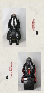 Armatura da Samurai Giapponese in Metallo Nero, Indossabile, <span class=keywords><strong>Costume</strong></span> di Halloween, Oggetto di Scena Cinematografico, Personalizzabile, per Cosplay e Feste Medievali - Product Image 2
