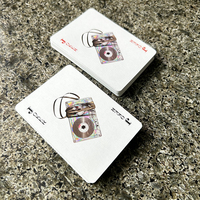 Jeu de cartes à jouer au design cassette rétro personnalisé, cartes de poker sur le thème de la musique pour collectionneurs et cadeaux