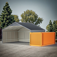 SGC1919-H223 Gran Oferta: Kit de Techo para Contenedor de Envío con Estructura de Acero para Almacén, Granja y Estacionamiento de Equipos