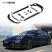 Kit carrosserie complet en fibre de carbone sèche Paktechz, comprenant lèvre avant, jupes latérales, diffuseur arrière et aileron arrière pour Porsche Panamera GTS Turbo S 971