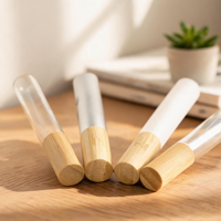 Mascara Waterproof pour Cils Plus Longs et Épaissis, Formule Minérale Liquide au Bambou, Tube Idéal pour Usage Quotidien, Rendez-vous Galants et Soirées, Tubes de Gloss à Lèvres