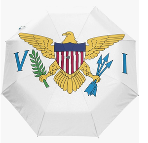 Parapluie drapeau de Saint-<span class=keywords><strong>Vincent</strong></span>-et-les-Grenadines, imperméable, automatique, pour l'extérieur, avec bouton d'ouverture et de fermeture automatiques, revêtement anti-UV - Product Image 4