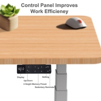 Bureau Informatique Électrique à Hauteur Réglable avec Double Moteur Brushless – Cadre de Table Assis-Debout