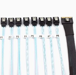 <span class=keywords><strong>Cable</strong></span> de Datos Electrónico YICUN Slim SAS 4.0 SFF-8654 8i 8*<span class=keywords><strong>SATA</strong></span> de Alta Calidad, 12G, Integrado para Placa Base de Servidor, 1 Año de Garantía, 220V - Product Image 4