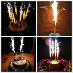Vente en gros de <span class=keywords><strong>fontaine</strong></span> glacée sans fumée Happy Sparkler Spark Birthday Candle - Product Image 6