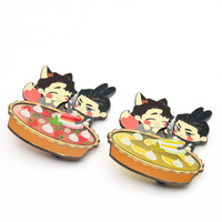 Pins et badges en émail dur et souple personnalisés avec image d'anime, de haute qualité, en gros